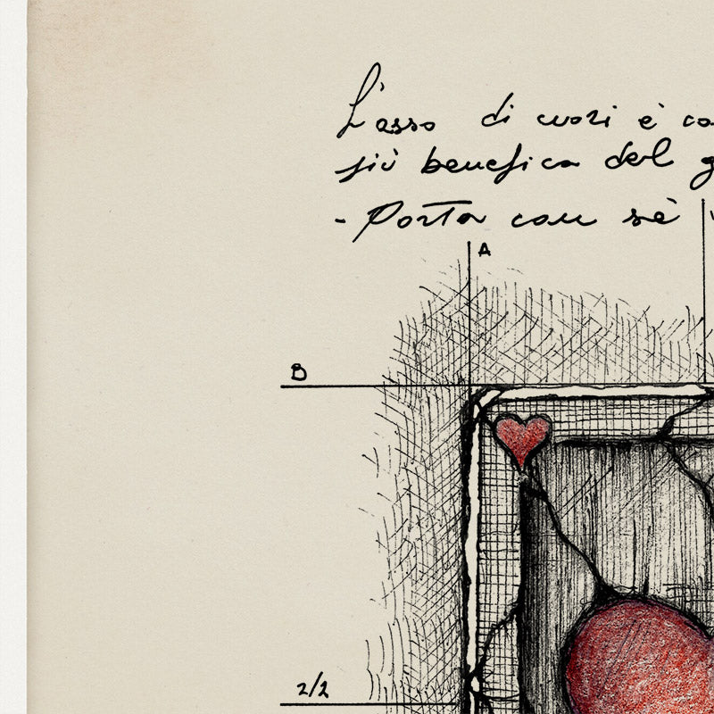 "Asso Di Cuori" - Stampa D'Arte