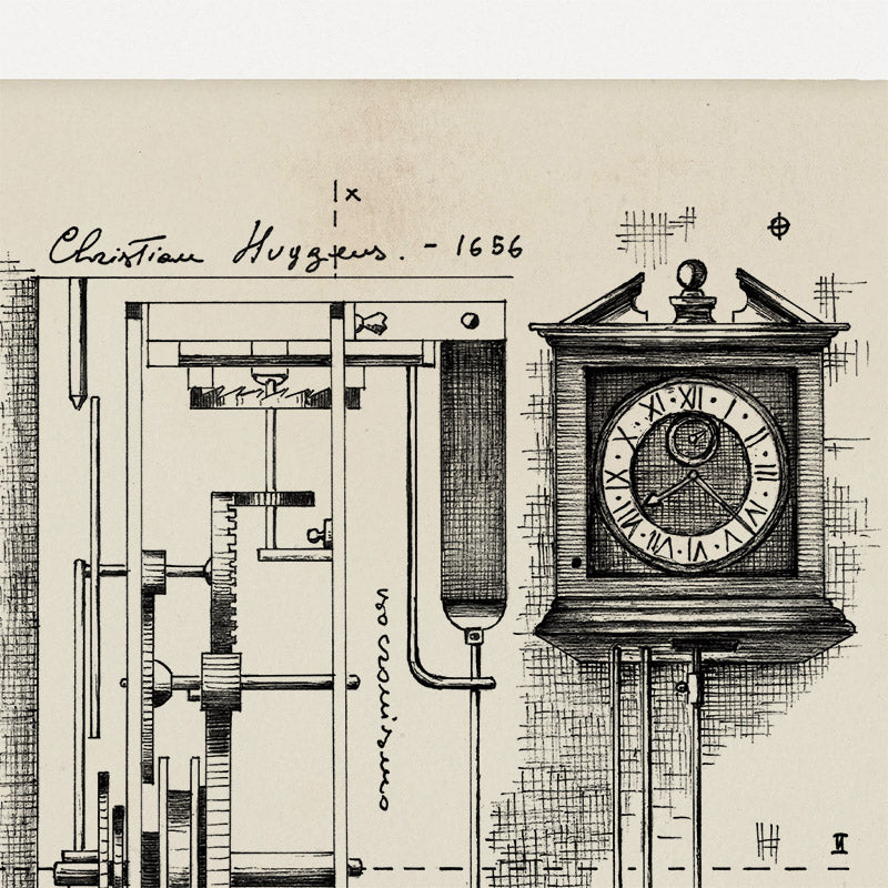 "Orologio A Pendolo" - Stampa D'arte