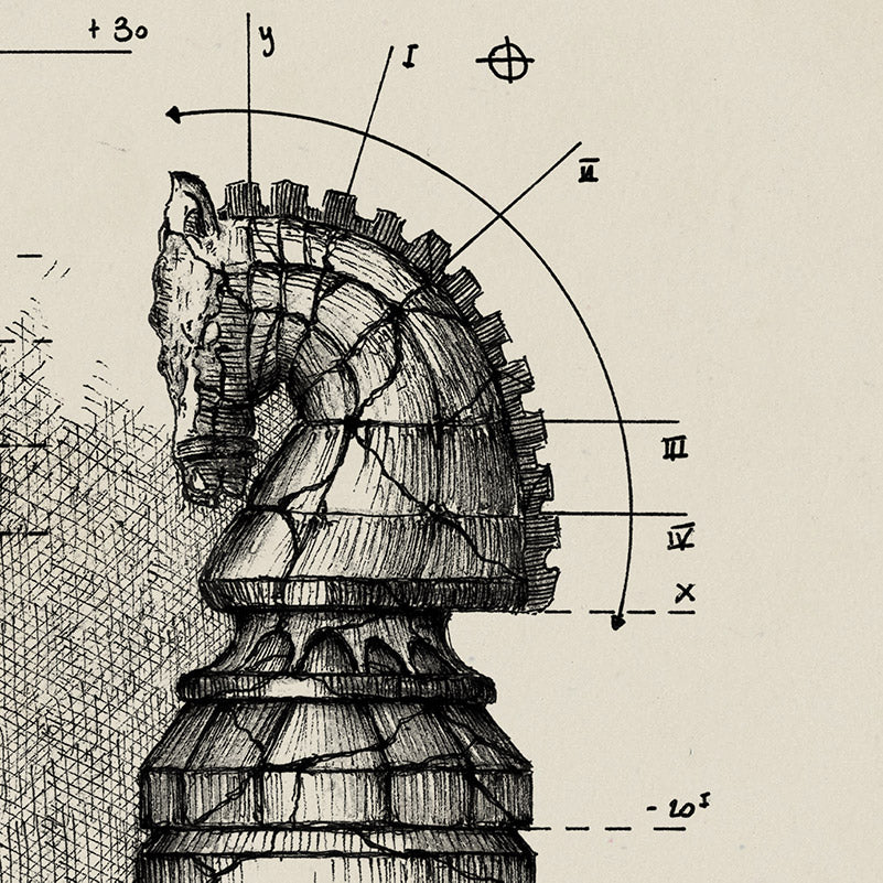 "Torre & Cavallo" - Stampa D'Arte