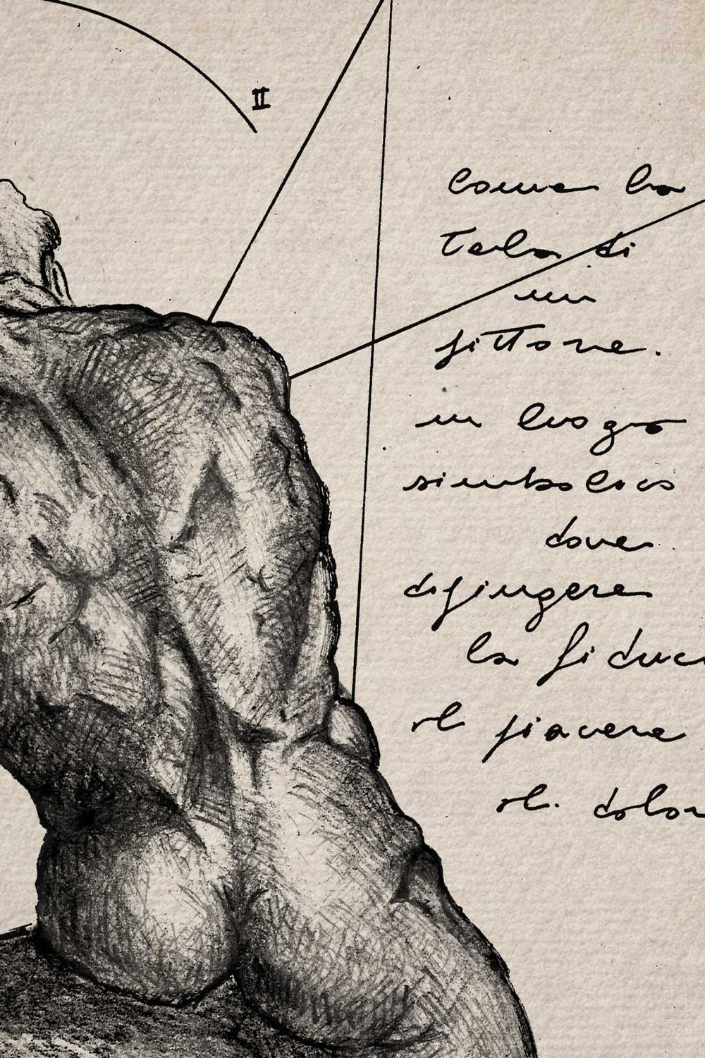 Dorsum - Fine Art Ink Print | Anatomy