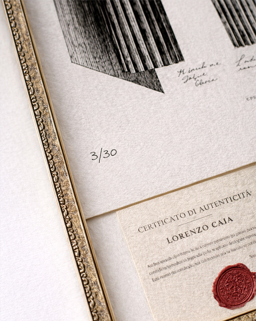 Firma a mano e certificato di autenticità stampa d’arte – edizione limitata Ordo Aeternus