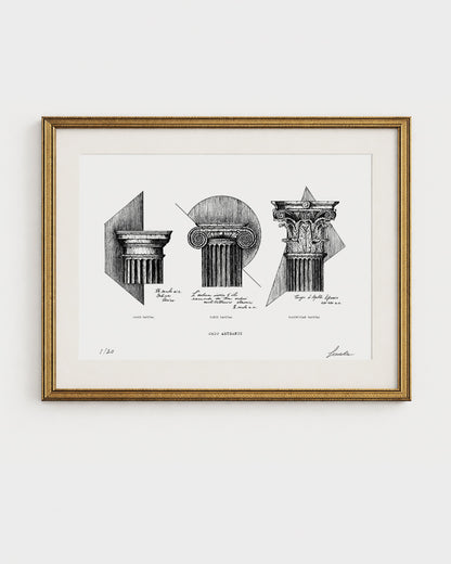 Stampa d’arte architettura classica su carta bianca fine-art – Ordo Aeternus di Lorenzo Caia