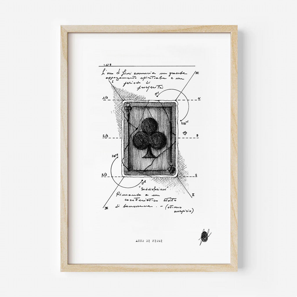"Ace of Clubs" - Art Print