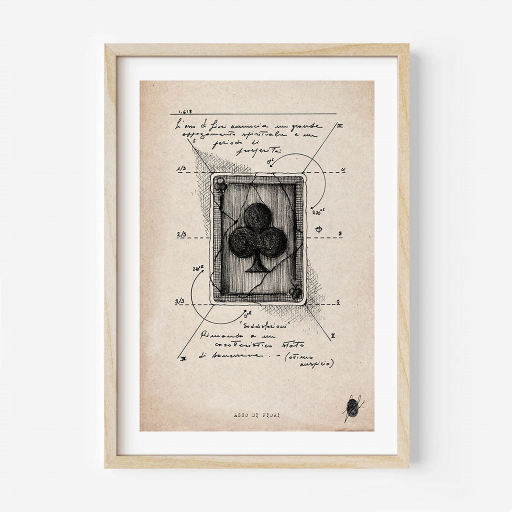 "Ace of Clubs" - Art Print