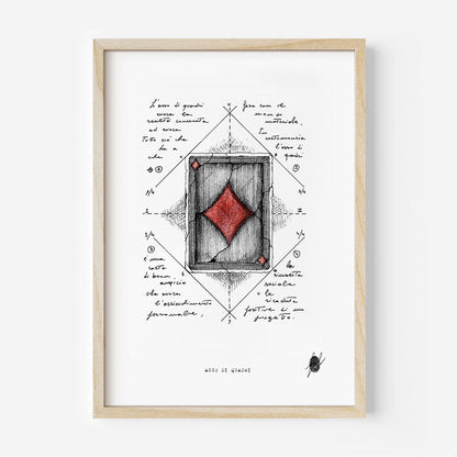 "Ace of Diamonds" - Art Print