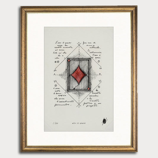 "Ace of Diamonds" - Art Print