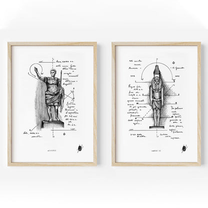 "Great Emperors Vol.I" - Set of 2 Prints