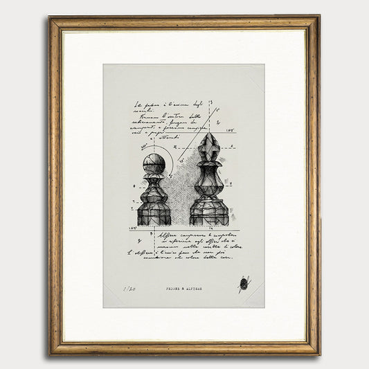 "Pawn & Bishop" - Art Print