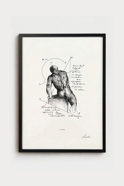 Dorsum - Fine Art Ink Print | Anatomy