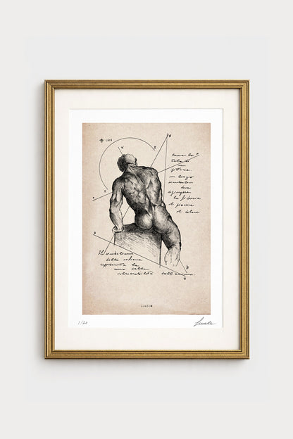 Limited Edition Dorsum - hand-signed numbered A3 print, 20 copies, certificate of authenticity | Lorenzo Caia