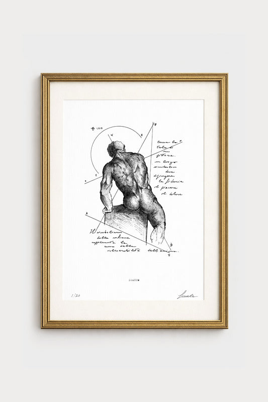 Limited Edition Dorsum - hand-signed numbered A3 print, 30 copies, certificate of authenticity | Lorenzo Caia