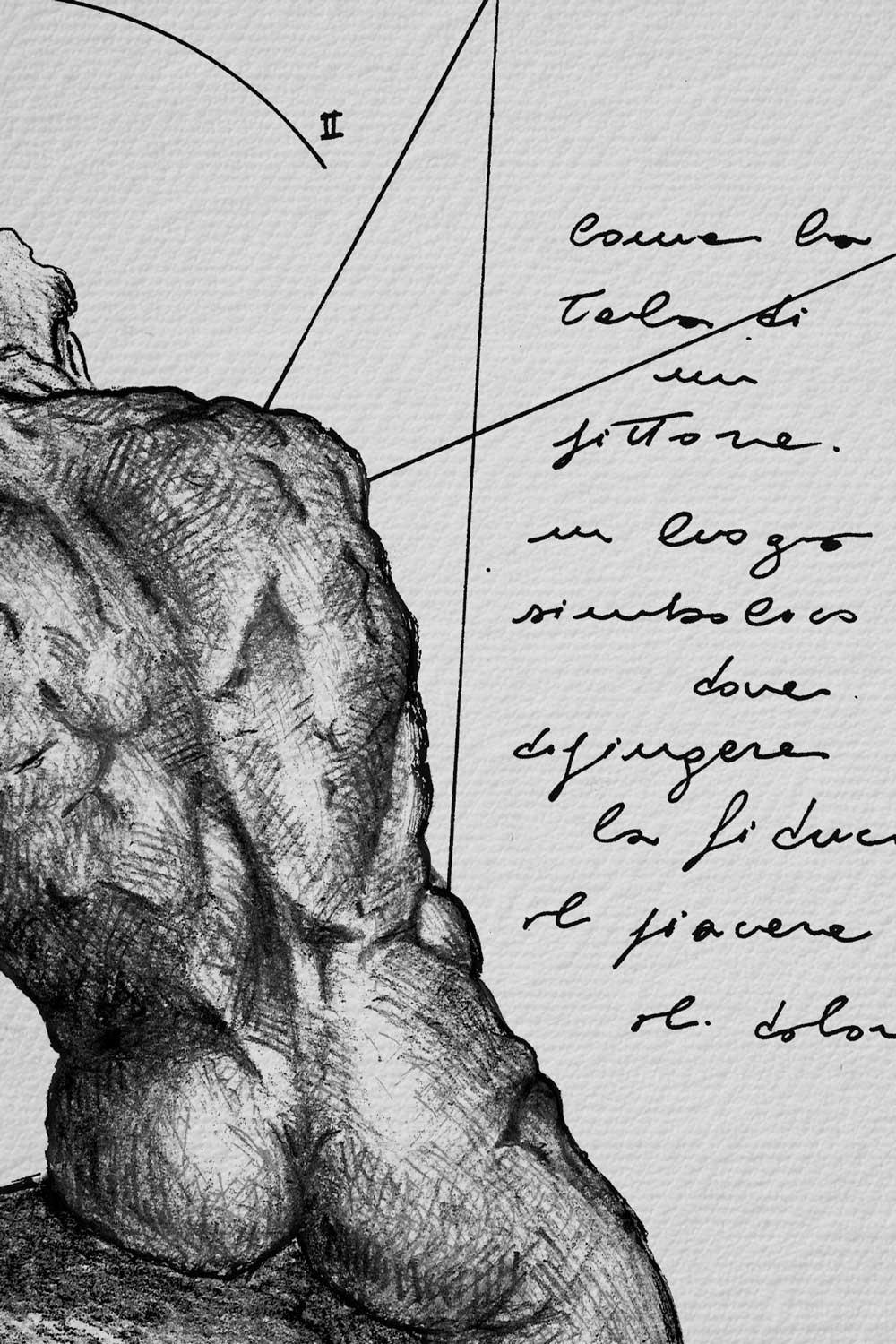 Dorsum - Fine Art Ink Print | Anatomy